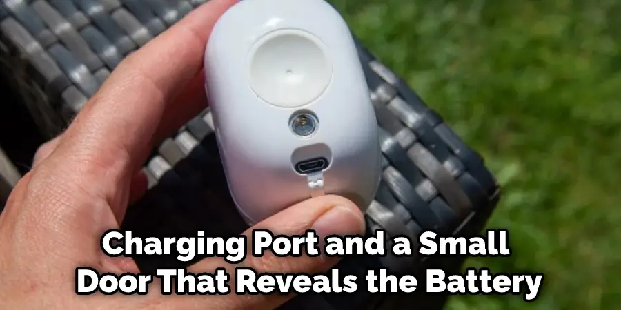 Charging Port and a Small Door That Reveals the Battery