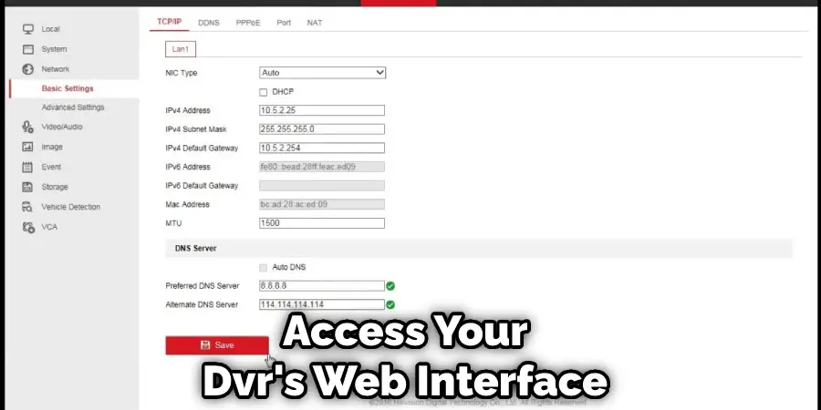 Access Your Dvr's Web Interface