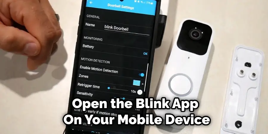 Open the Blink App on Your Mobile Device