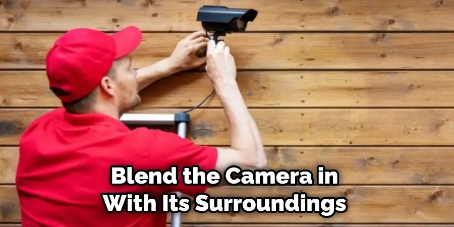 Blend the Camera in With Its Surroundings