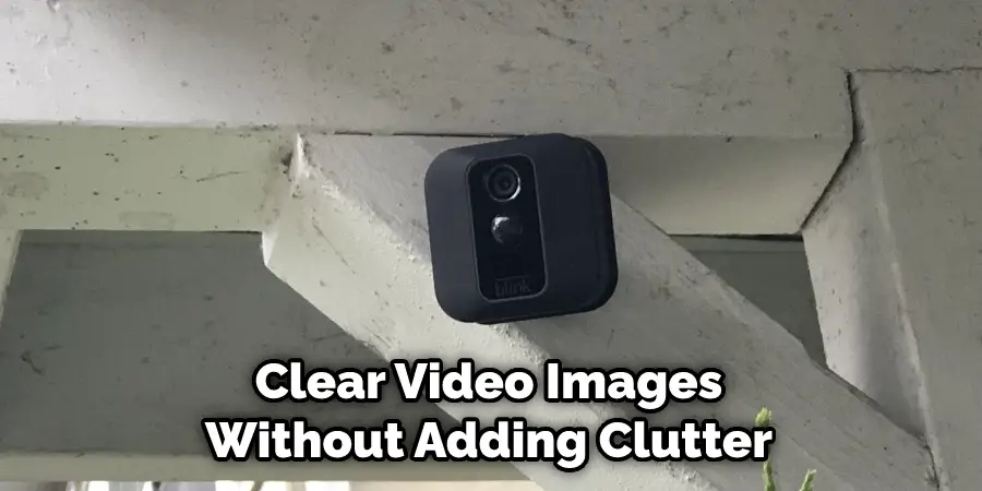 Clear Video Images Without Adding Clutter