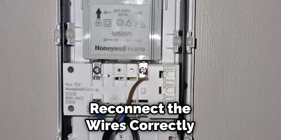 Reconnect the Wires Correctly