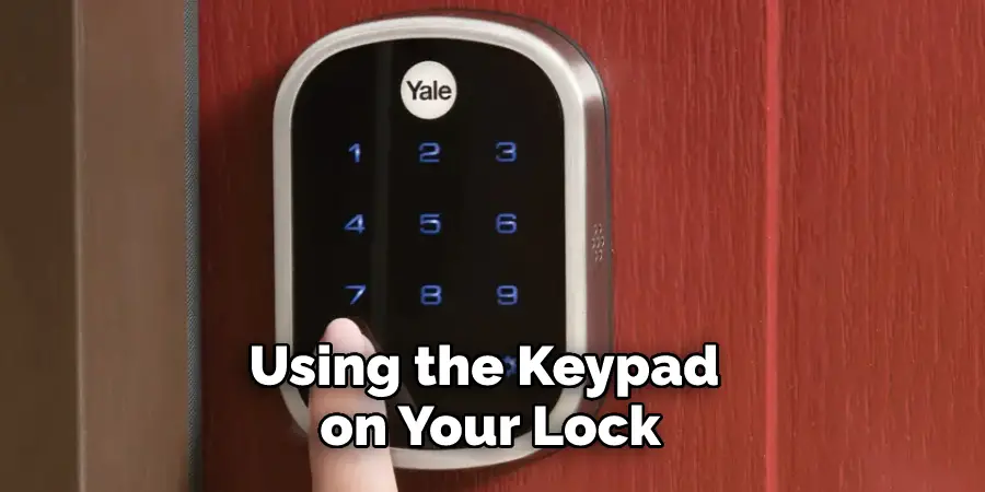 Using the Keypad on Your Lock