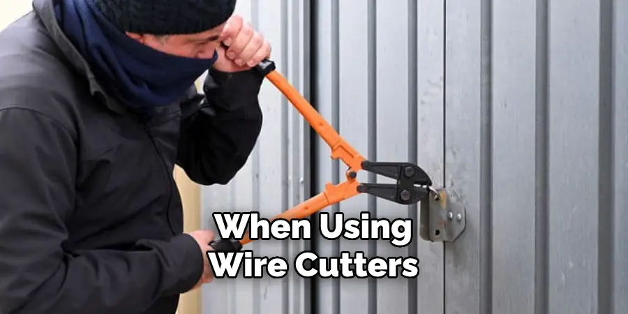 When Using Wire Cutters