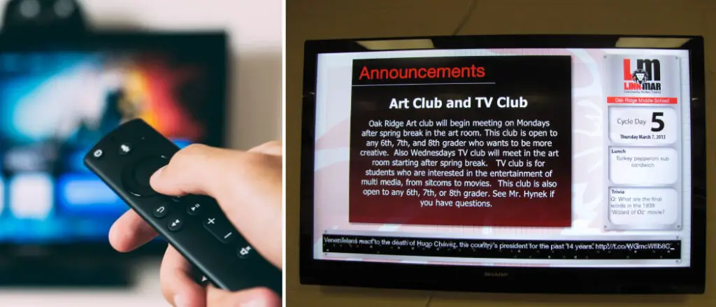 How to Display Announcements on A Tv