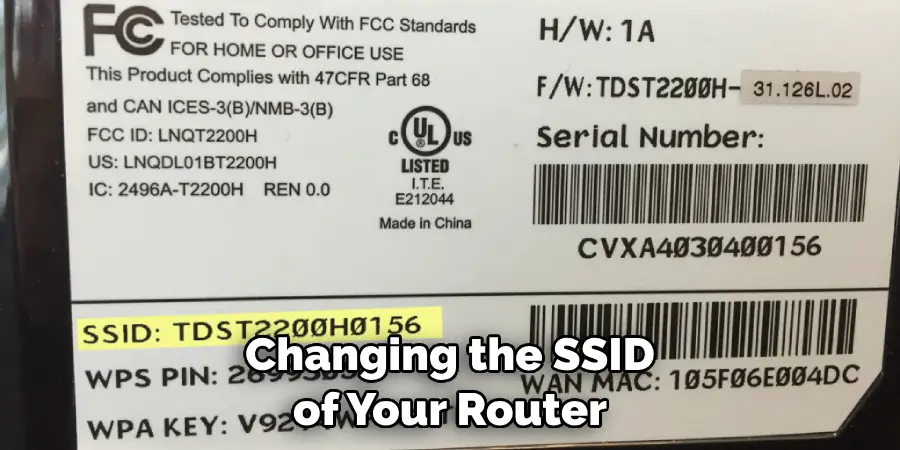 Changing the Ssid of Your Router