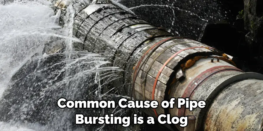 Common Cause of Pipe Bursting is a Clog