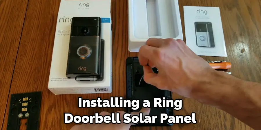 Installing a Ring Doorbell Solar Panel