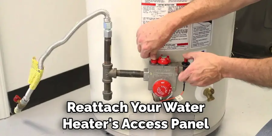 Reattach Your Water Heater's Access Panel