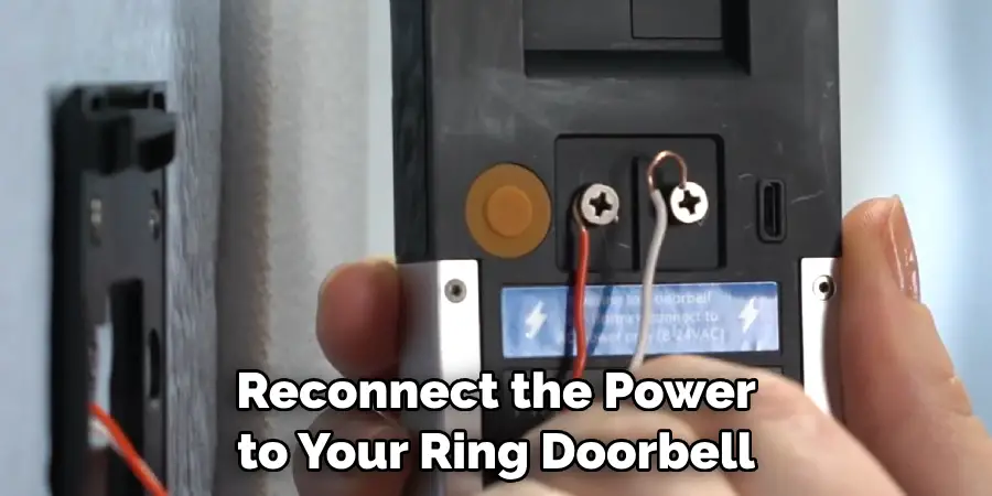 Reconnect the Power to Your Ring Doorbell