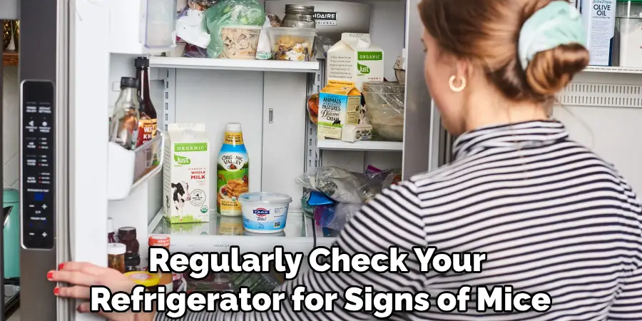 Regularly Check Your Refrigerator for Signs of Mice