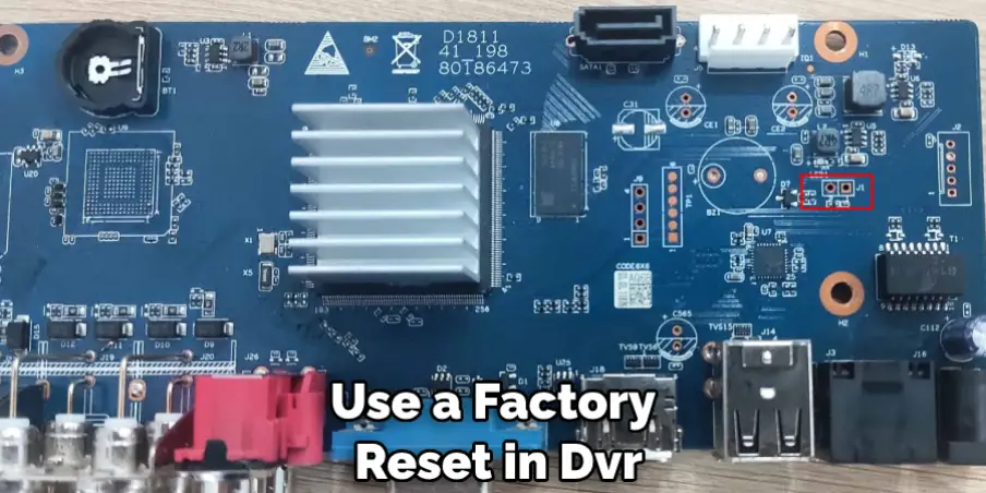 Use a Factory Reset in Dvr