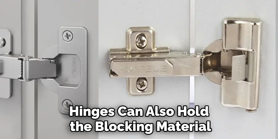 Hinges Can Also Hold the Blocking Material