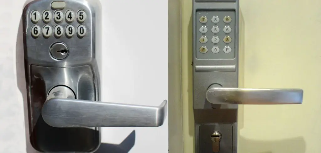 How to Lock a Keypad Door From Outside