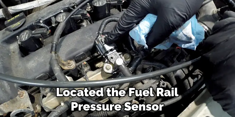 Located the Fuel Rail Pressure Sensor