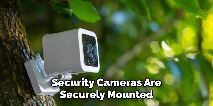 Security Cameras Are Securely Mounted