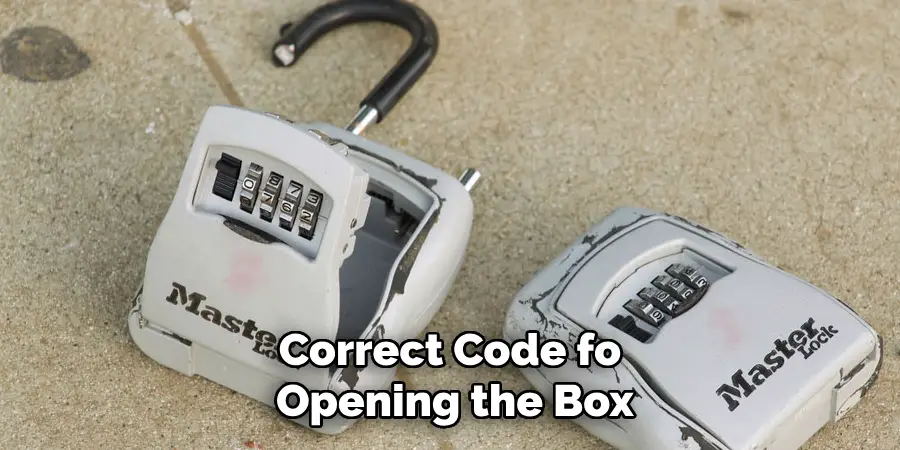Correct Code for Opening the Box