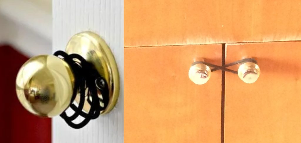 How to Lock a Door With a Hair Tie
