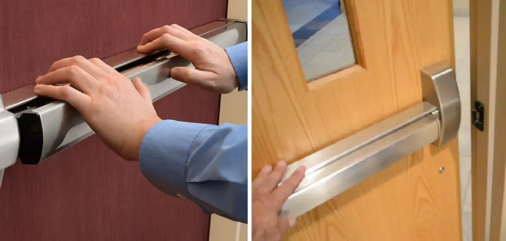 How to Unlock a Push Bar Door From the Outside