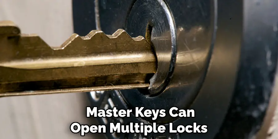  Master Keys Can Open Multiple Locks