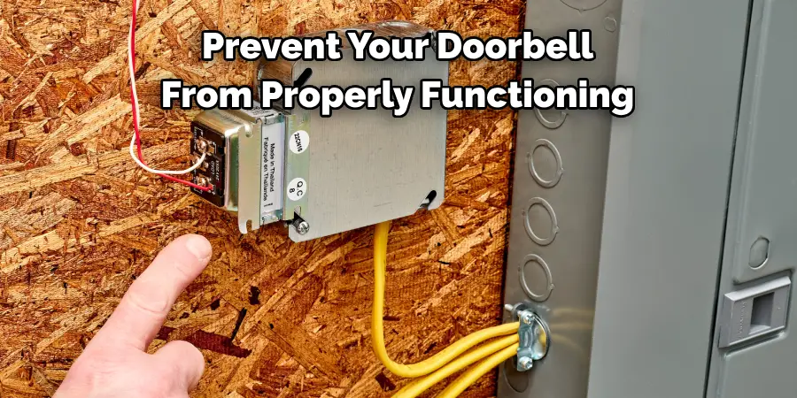 Prevent Your Doorbell 
From Properly Functioning