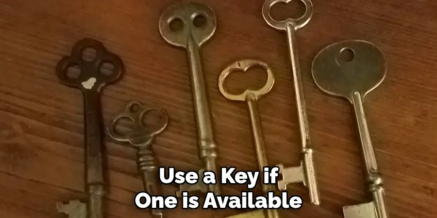 Use a Key if One is Available