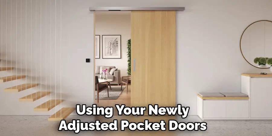 Using Your Newly Adjusted Pocket Doors