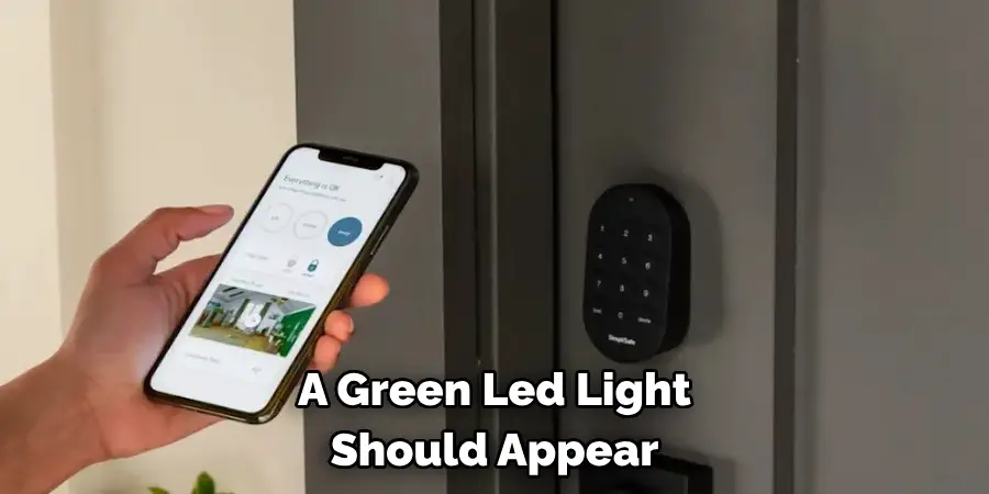 A Green Led Light 
Should Appear