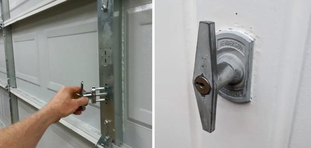 How to Install T-handle Garage Door Lock