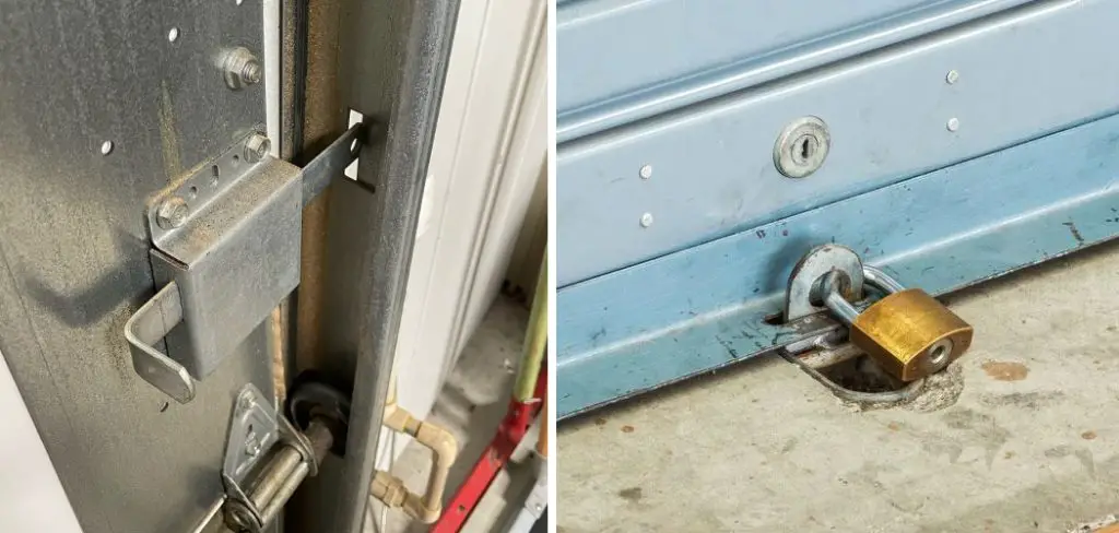 How to Pick a Garage Door Lock