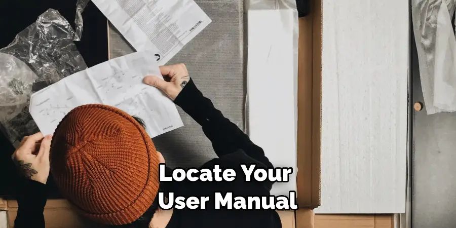 Locate Your User Manual