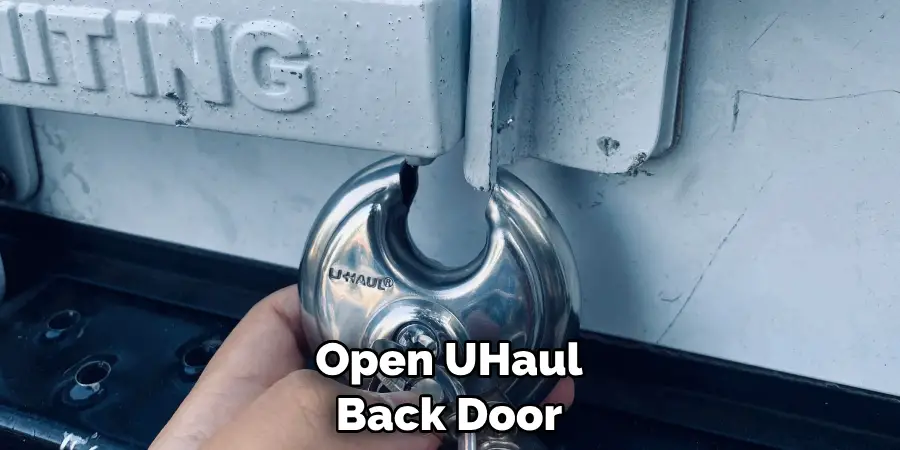 Open UHaul Back Door