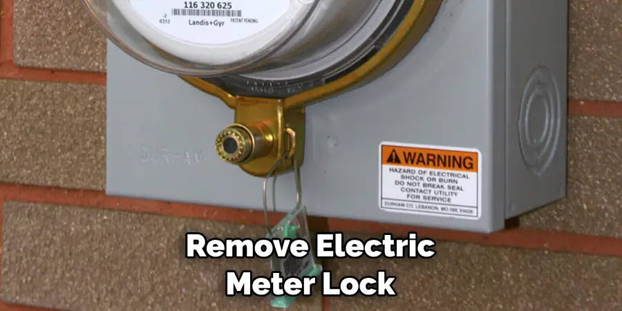 Remove Electric Meter Lock