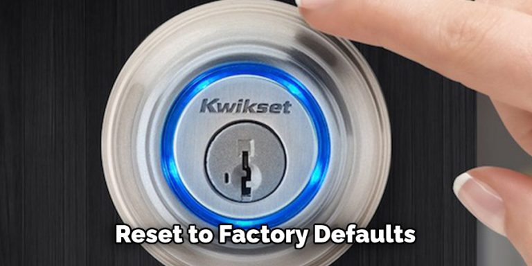 How To Factory Reset Kwikset Halo Lock www.safetywish.com
