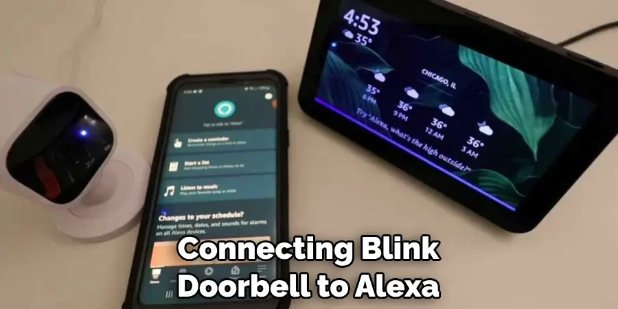 Connecting Blink Doorbell to Alexa