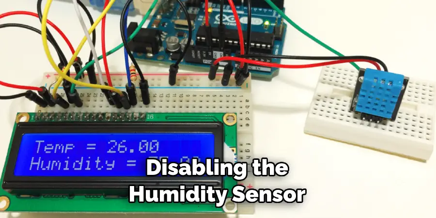 Disabling the Humidity Sensor