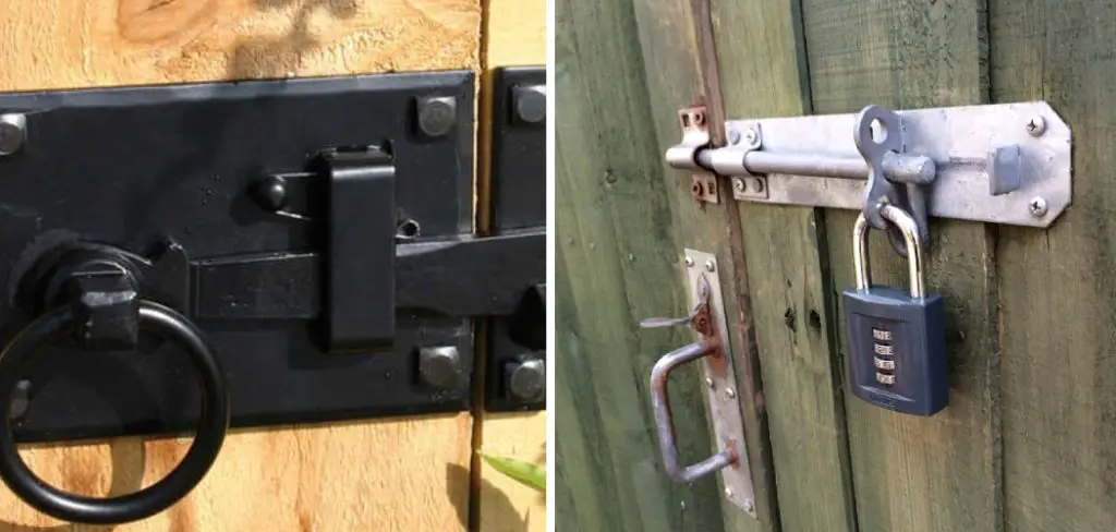 How to Lock a Gate Latch