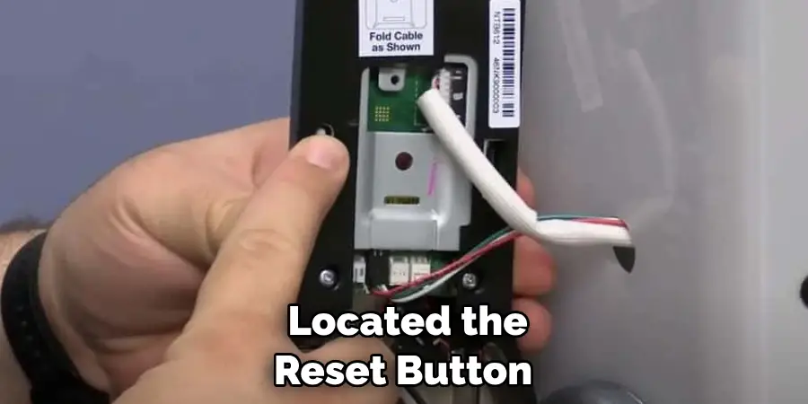  Located the Reset Button