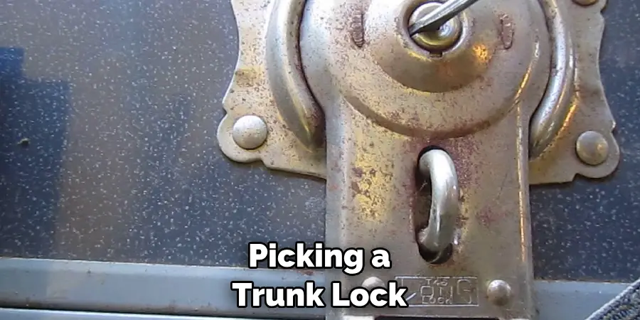 Picking a Trunk Lock