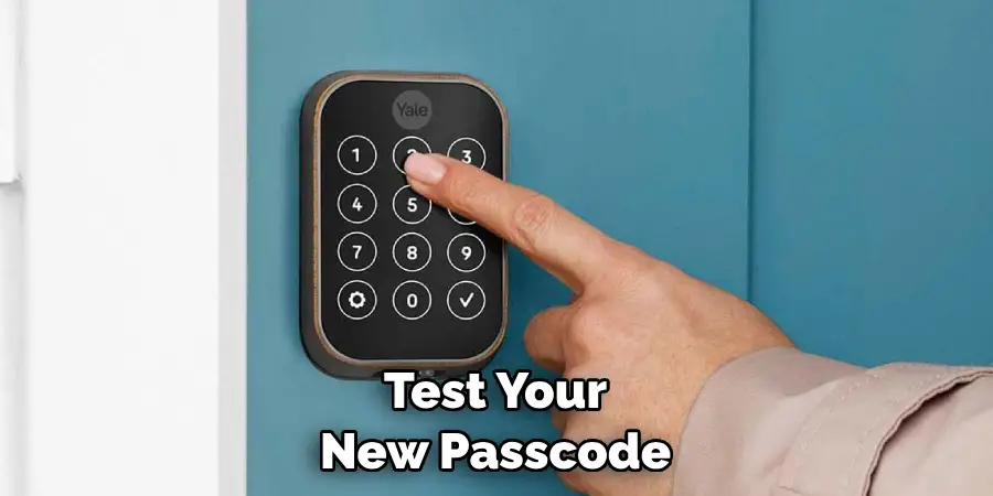 Test Your New Passcode