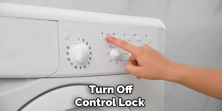  Turn Off Control Lock