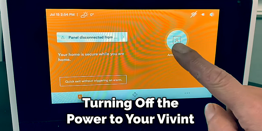 Turning Off the Power to Your Vivint
