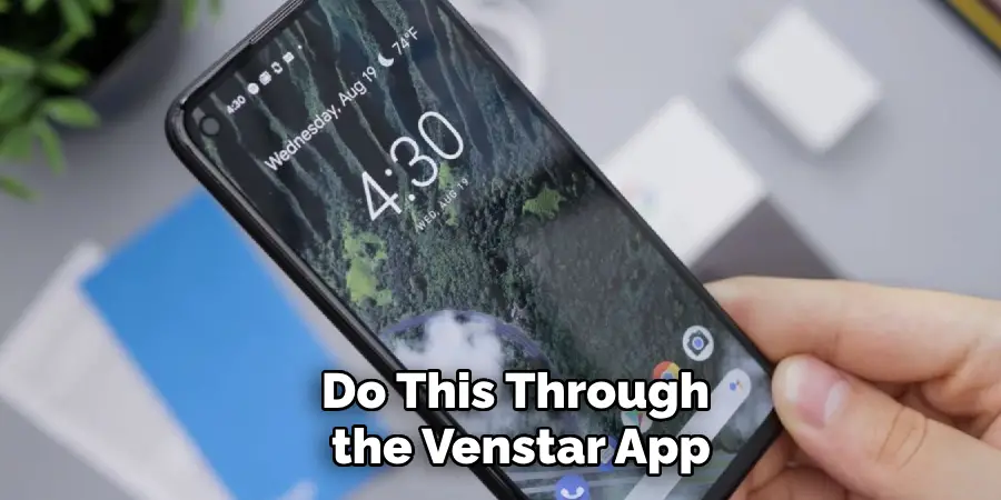 Do This Through the Venstar App