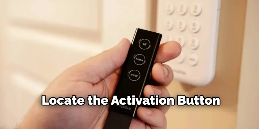 Locate the Activation Button