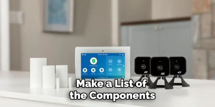 Make a List of the Components