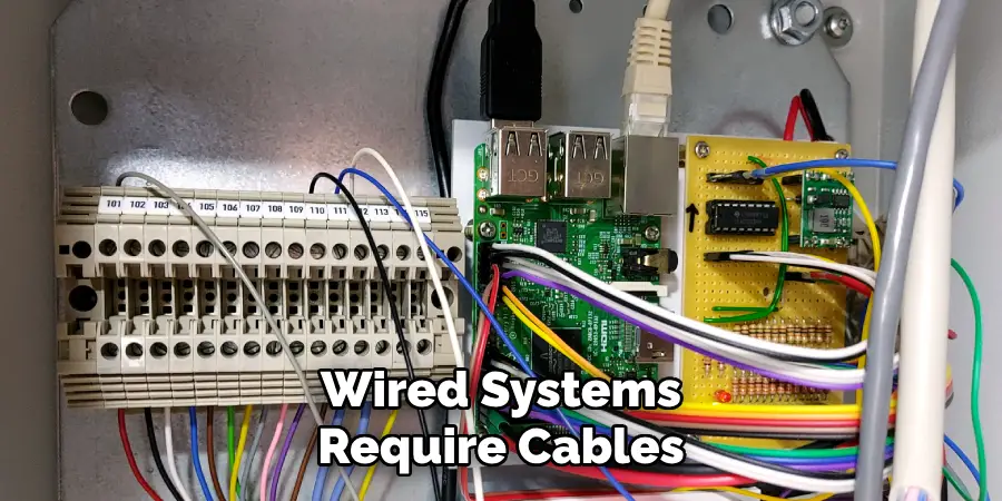 Wired Systems Require Cables