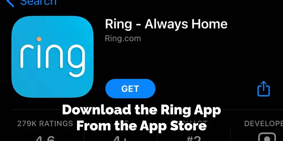 Download the Ring App From the App Store