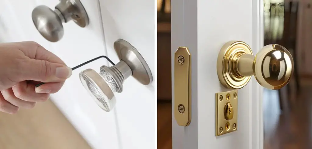 How to Install a Dummy Door Knob