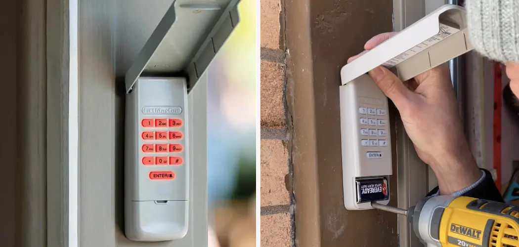 How to Replace a Garage Door Keypad
