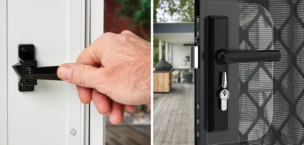 How to Lock Screen Door